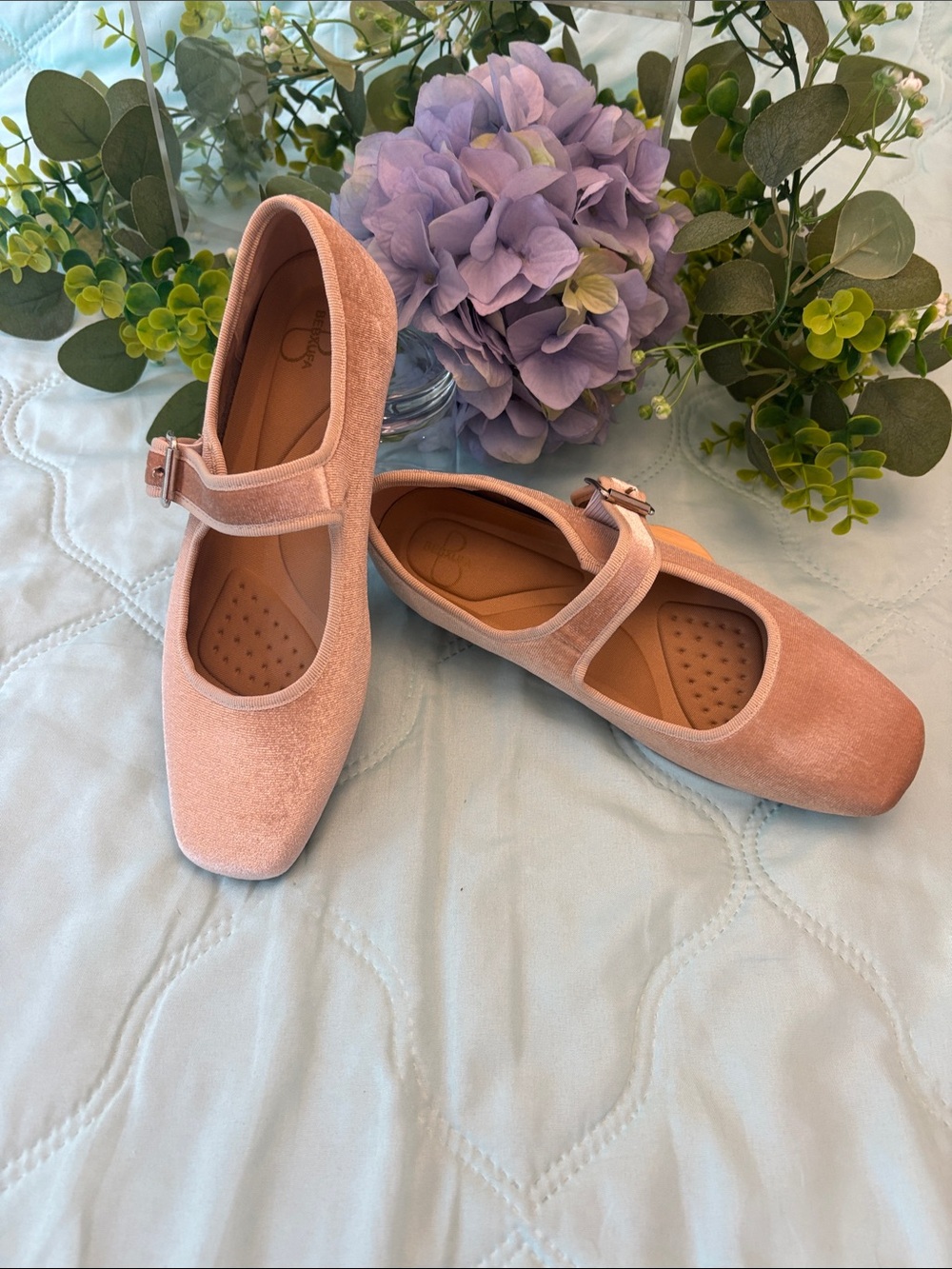 Women’s Beige / Taupe Mary Jane Flats with Buckle Strap - Classic Ballet Style